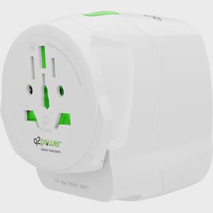 Q2 Power Reisadapter World To World Met Usb A+c Wit