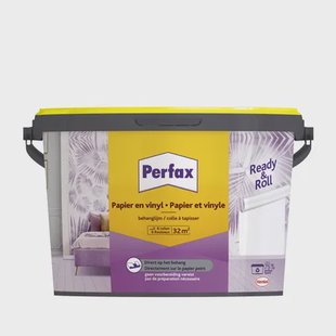 Perfax Ready & Roll Papier En Vinyl Behanglijm Kant-en-klaar - Transparant - 4,5kg