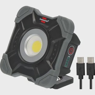 Brennenstuhl Accu Led Bouwlamp Sh 1000 Mac (1000lm, Ip54, Oplaadbare Led-werklamp Met Magneet En Karabijnhaakring, Robuuste Behuizing)