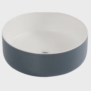 Differnz Waskom Mira - Keramiek - Rond - Grijs/wit - 36cm