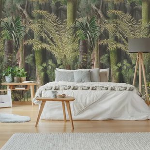 Fotobehang Into The Woods - Groen - 2,80 M X 159 Cm