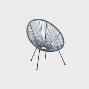 Central Park Tuinstoel Acapulco - Wicker - Blauw