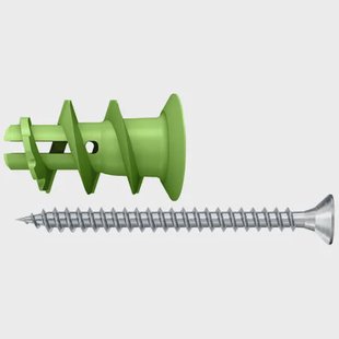 Fischer Plug Voor Gipsplaat Gk Green Nylon - Diam. 20mm - 5 Stuks