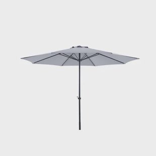 Central Park Parasol Sunny - Diameter 336cm - Middengrijs - Aluminium Staal