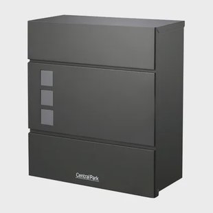 Central Park Brievenbus Mailpal 902b - Staal - Zwart - 37,3x42x17,3cm