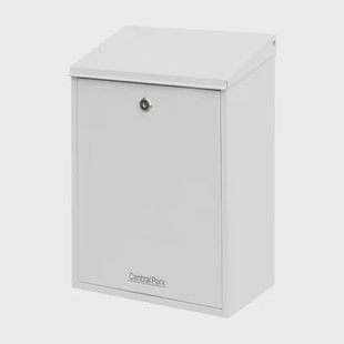 Central Park Wandbrievenbus Mailpal 300w - Staal - Wit - 28,5x41x16,5cm