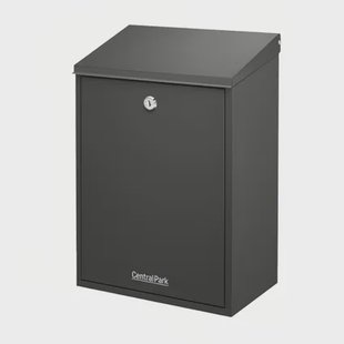 Central Park Wandbrievenbus Mailpal 300b - Staal - Zwart - 28,5x41x16,5cm
