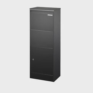 Central Park Pakketbrievenbus Parcelpal 8000 - Staal - Zwart - 41x105x23cm