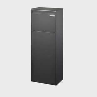 Central Park Pakketbrievenbus Parcelpal 8000 Bd - Staal - Zwart - 41x105x23cm