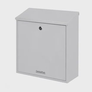 Central Park Wandbrievenbus Mailpal 500s - Staal - Zilver - 36,5x41x16,5cm