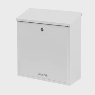 Central Park Wandbrievenbus Mailpal 500w - Staal - Wit - 36,5x41x16,5cm