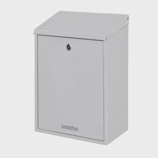 Central Park Wandbrievenbus Mailpal 300s - Staal - Zilver - 28,5x41x16,5cm