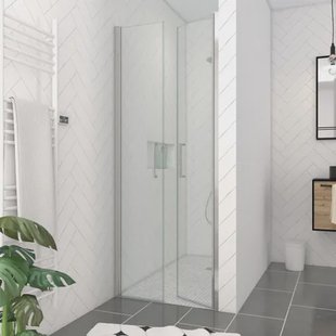 Aurlane Douche Swingdeur Saloon - Helder Glas 6mm - Chroom - 80x200cm