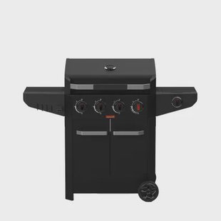 Barbecook Gasbarbecue Luca 412 - Met Kast En Zijbrander - Zwart - 145.4x60.3x112.3cm