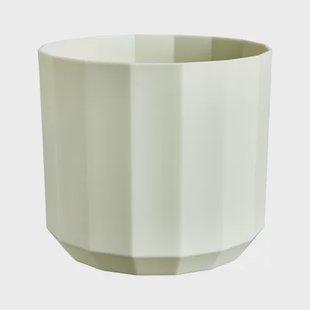 Elho Bloempot Facet - Kunststof - Theegroen - Diam.23xh20,4cm
