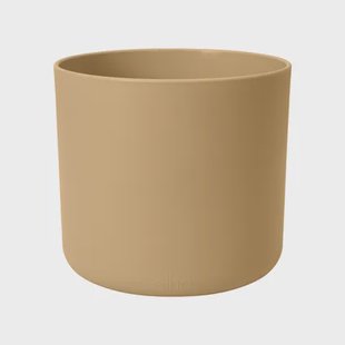 Elho Bloempot B.for Soft - Kunststof - Goudkleurig Zand - Diam.18xh16,7cm