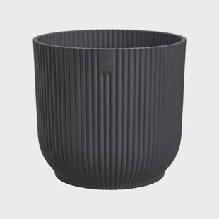 Elho Bloempot Vibes Fold - Kunststof - Antraciet - Diam.22xh20,16cm