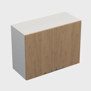 Bovenkast Eikdecor - Melamine 16mm - 2 Deuren - 1 Legplank - Rvs Handgrepen