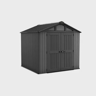 Keter Stronghold 8x8 Tuinhuis - 244x248,5x241cm - Antraciet - Kunststof