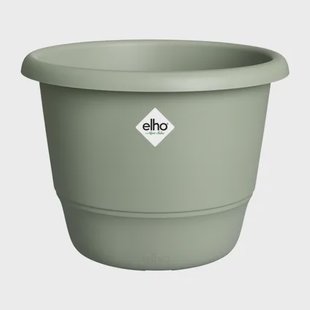 Elho Bloempot Amiga - Kunststof - Tijmgroen - Diam.25xh19cm