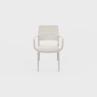 Keter Tuinstoel Porto - Stapelbaar - Kunststof - Grijs - 56,5 X 53,5 X 82cm