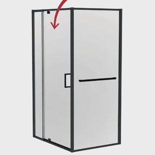 Bona Zwaai-douchedeur 90-100x200cm - 8mm Gehard Glas - Enkelzijdig Antikalk - Omkeerbaar Links En Rechts
