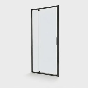 Aquavive Douche Draaideur Anza - Helder Glas 6mm - Mat Zwart - 78-91x200cm