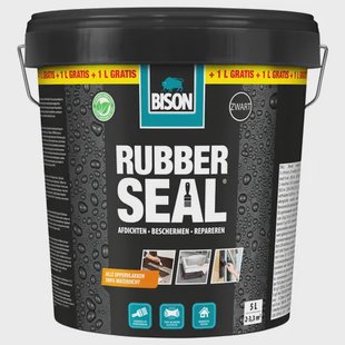 Bison Rubber Seal - Zwart - Waterdicht - 5l