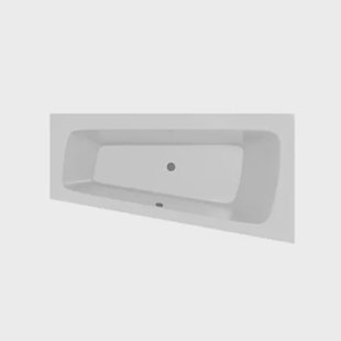 Allibert Ligbad Edena Hoekbad - 160x85cm - Wit
