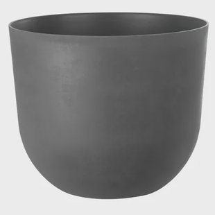 Bloempot Swing - Kunststof - Grijs - Diam.30xh25cm