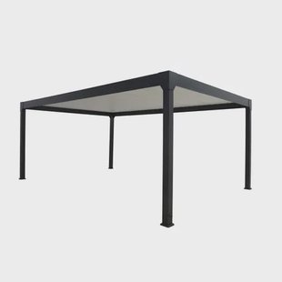 Green Outside Pergola Actual 5x4m - Bioklimatisch - Gemotoriseerd - Vrijstaand - Aluminium - Zwart - 20 M²