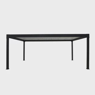 Green Outside Pergola Actual 6x4m - Bioklimatisch - Gemotoriseerd - Vrijstaand - Aluminium - Zwart - 24 M²