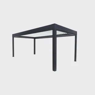 Green Outside Pergola Actual 6x3m - Bioklimatisch - Gemotoriseerd - Vrijstaand - Zwart - Aluminium - 12 M²