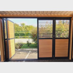 Green Outside Schuifpanelen - 4m - Accessoire Pergola Actual - Bso - Set Van 2 - Aluminium