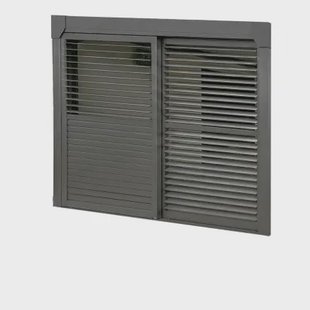 Green Outside Schuifpanelen - 3m - Accessoire Pergola Actual - Grijs - Bso - Set Van 2 - Aluminium