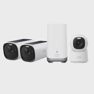 Eufy Beveiligingscamera Bundel E40/e30 - 2k+4k - Draadloos - Met Homebase S380 - 3 Stuks