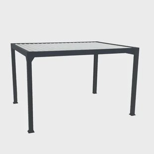 Pergola Met Lamellen - Zwart - 398,7x309,1cm - Aluminium - Vrijstaand