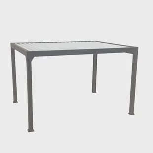 Green Outside Pergola Actual 4x3m - Bioklimatisch - Gemotoriseerd - Vrijstaand - Aluminium - Grijs - 12 M²