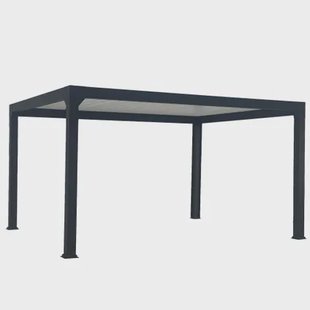 Green Outside Pergola Actual 5x3m - Bioklimatisch - Gemotoriseerd - Vrijstaand - Aluminium - Zwart - 12 M²