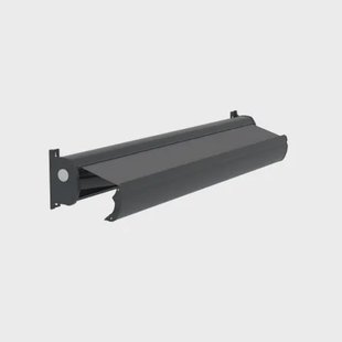 Optima Knikarmscherm Ts - Aluminium - Ral7016 Antraciet Doek D131 - Handbediend - 350x28x16.6cm