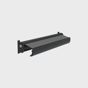 Optima Knikarmscherm - Aluminium - Ral7016 Antraciet Doek D367 - Handbediend - 400x28x16.6cm