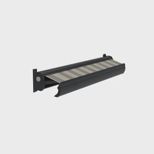 Optima Knikarmscherm Ts - Antraciet - Doek D513 - Elektrisch - Uv-bestendig - Met Afstandsbediening - 400x250cm