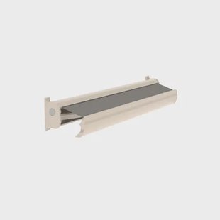 Optima Knikarmscherm Ts - Aluminium - Ral9001 Taupe Doek D366 - Handzender - 450x28x17cm