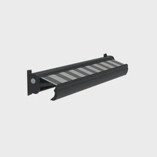 Optima Knikarmscherm Ts - Antraciet - Doek D519 - Elektrisch - Uv-bestendig - Met Afstandsbediening - 350x300cm