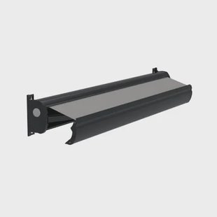 Optima Knikarmscherm Ts - Antraciet - Doek D122 - Elektrisch - Uv-bestendig - 450x250cm