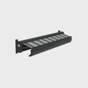 Optima Knikarmscherm Ts - Antraciet - Doek D517 - Elektrisch - Uv-bestendig - 350x300cm
