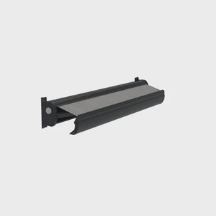 Optima Knikarmscherm Ts - Aluminium - Ral7016 Taupe Doek D285 - Handzender - 450x28x17cm
