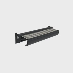 Optima Knikarmscherm Ts - Antraciet - Doek D515 - Elektrisch - Uv-bestendig - 450x250cm