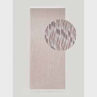 Degor Vliegengordijn Yris - 90x210cm - Bruin/transparant - Plastic