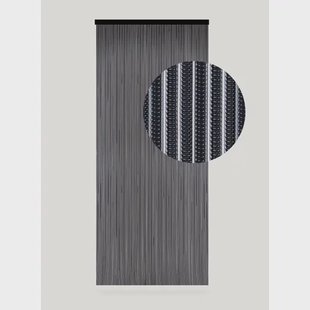 Degor Vliegengordijn Luxe Lamellen - 90x210cm - Zwart - Plastic